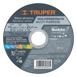 Disco Tipo 41 para corte multipropósito Línea Sable 4-1/2″