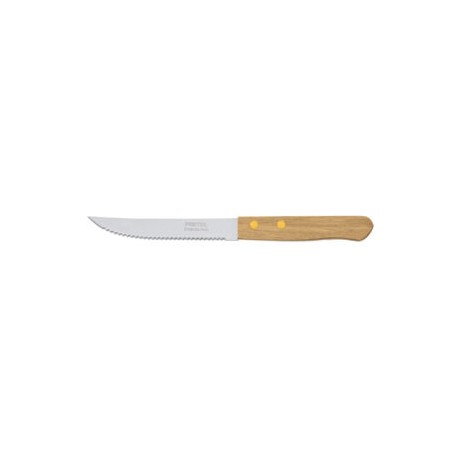 Cuchillo para asado con sierra, mango madera, 5″