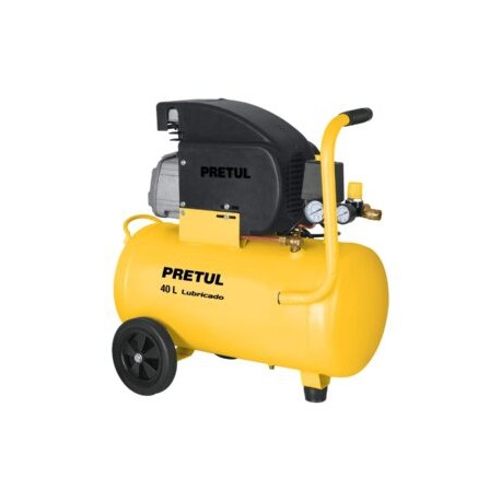 Compresor, 40 L, 3 HP (potencia máxima ), 127 V, Pretul