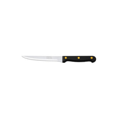 Cuchillo para asado con sierra, mango plástico, 5″