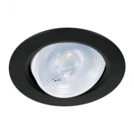 EMPOTRADO, REDONDO, 5 W, 6500K, LED, NEGRO