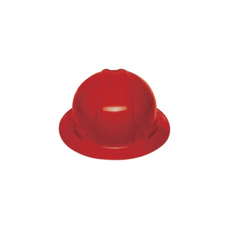 CASCO DE SEGURIDAD, ROJO, ALA ANCHA